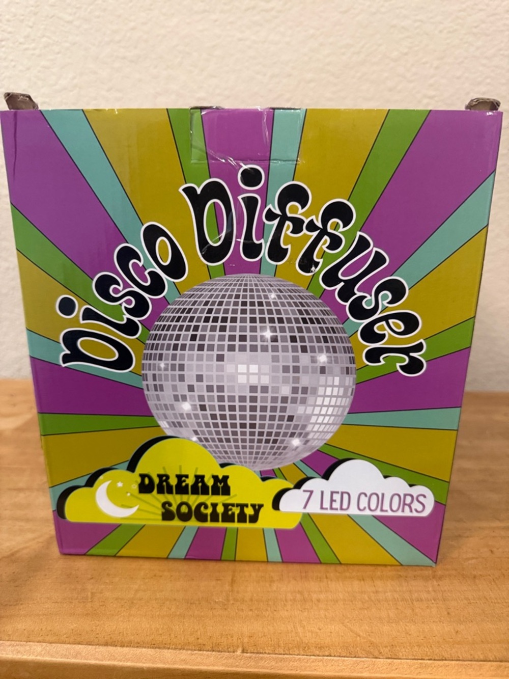 Society Disco Diffuser Box - Purple and Yellow Artwork